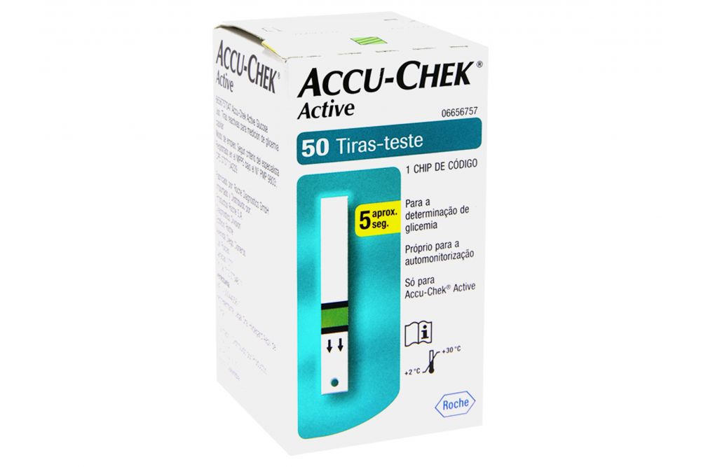 TIRAS REACTIVAS ACTIVE C/50 ACCU-CHEK