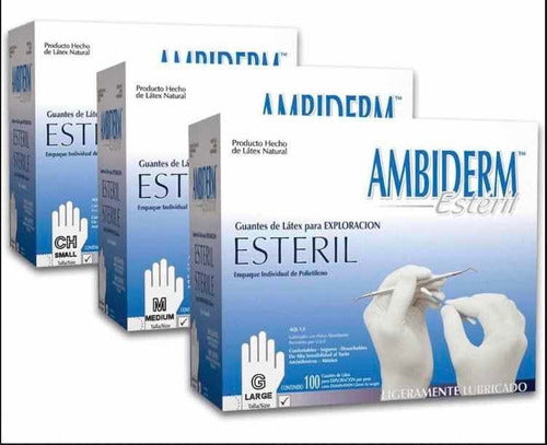 GUANTE ESTERIL AMBIDERM C/100