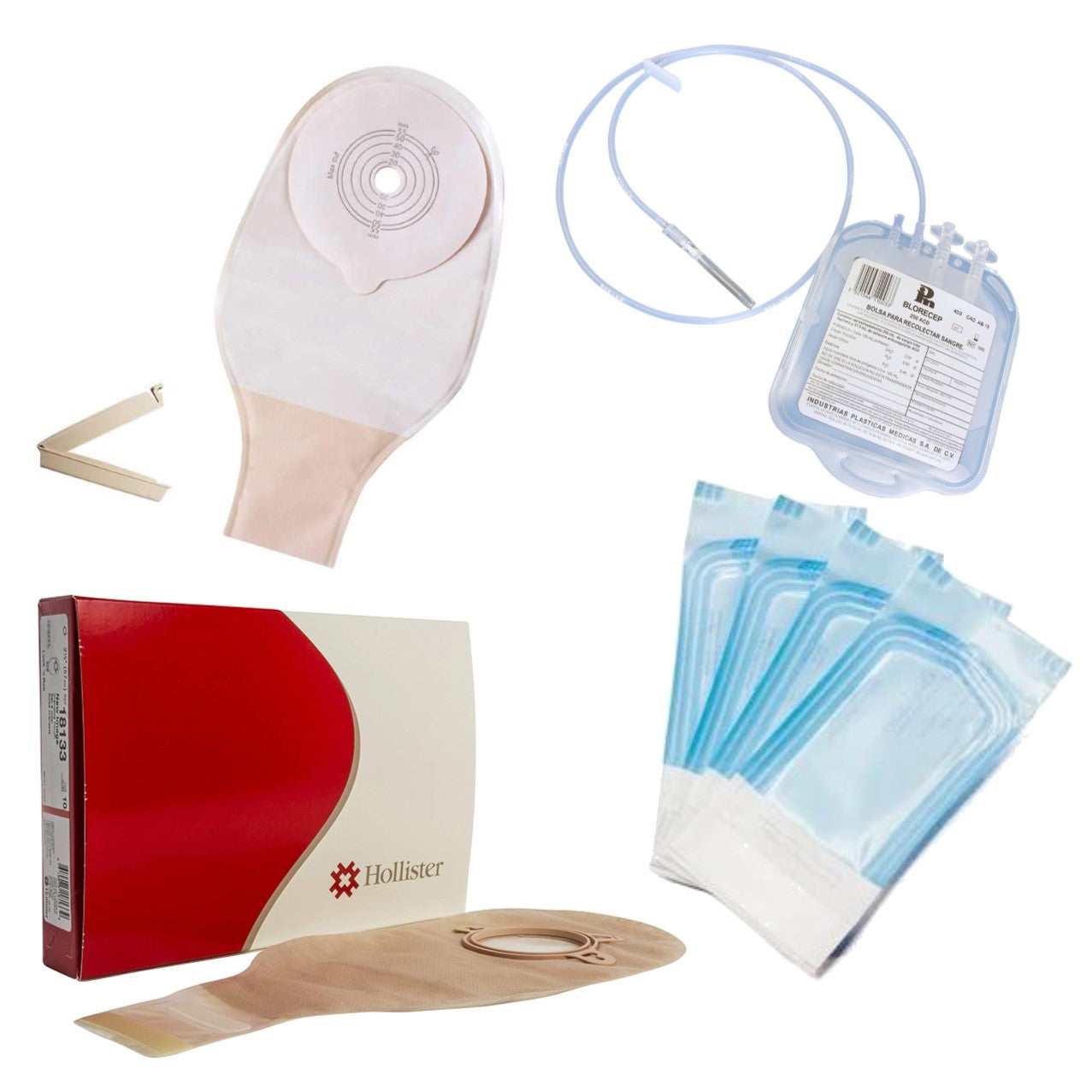 Bolsas (diálisis, colostomia, recolección,... etc)