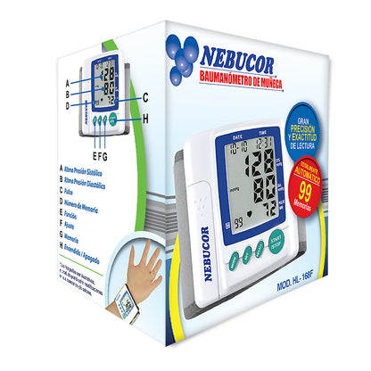 BAUMANÓMETRO DIGITAL DE MUÑECA NEBUCOR