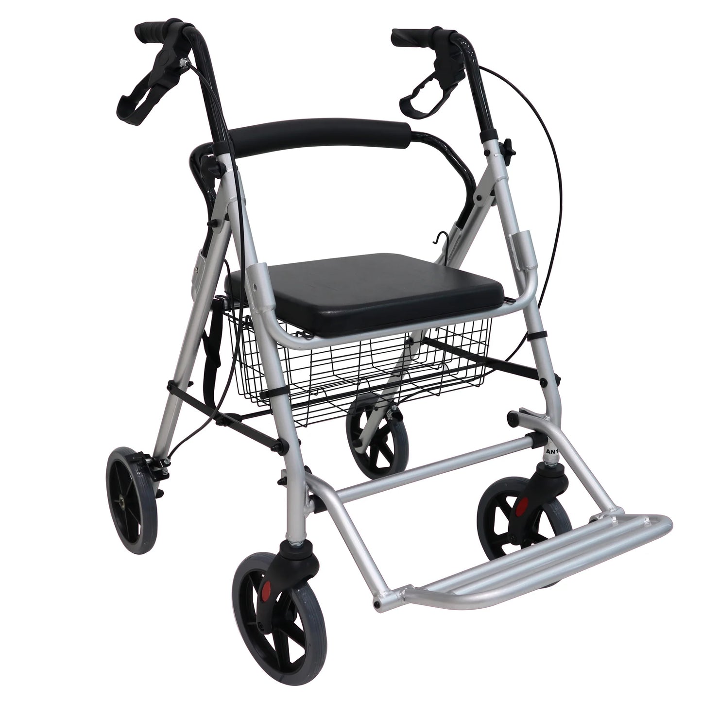 ANDADERA DE LUJO CON ASIENTO RUEDAS Y DESCANSA PIES AN10G/AN10A