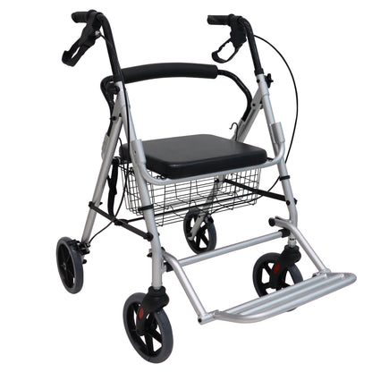 ANDADERA DE LUJO CON ASIENTO RUEDAS Y DESCANSA PIES AN10G/AN10A