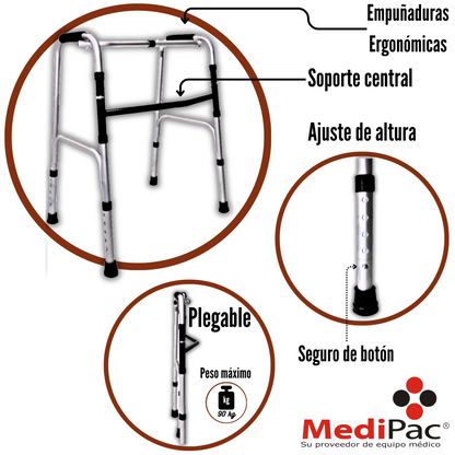 ANDADERA DE ALUMINIO