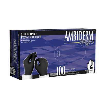 GUANTE AMBIDERM NEGRO