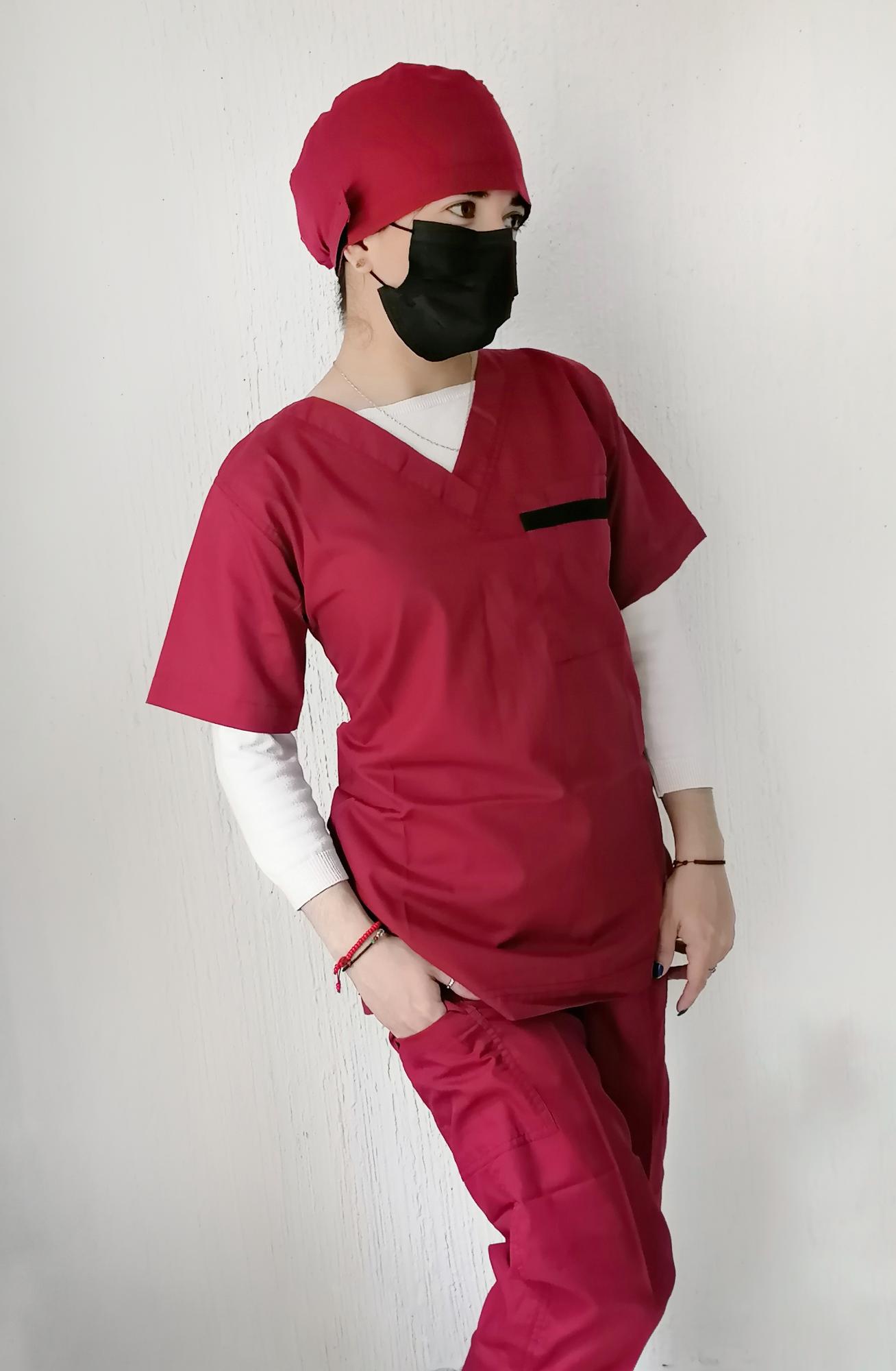 TRAJE DE QUIROFANO DE TELA DAMA