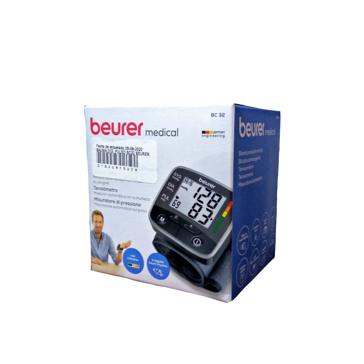 BAUMANOMETRO DIGITAL DE MUÑECA BEURER BC32