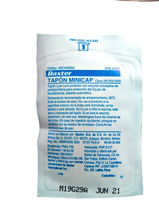 TAPÓN PARA BOLSA DE DIÁLISIS