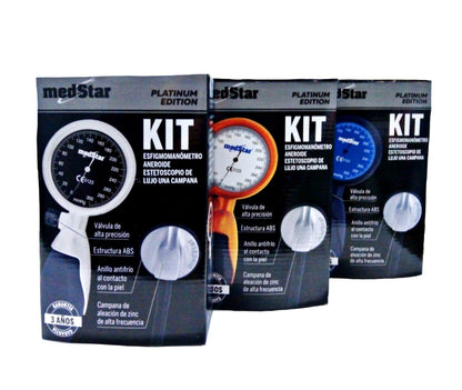 KIT BAUMANOMETRO INTEGRADO CON ESTETOSCOPIO DE LUJO MEDSTAR
