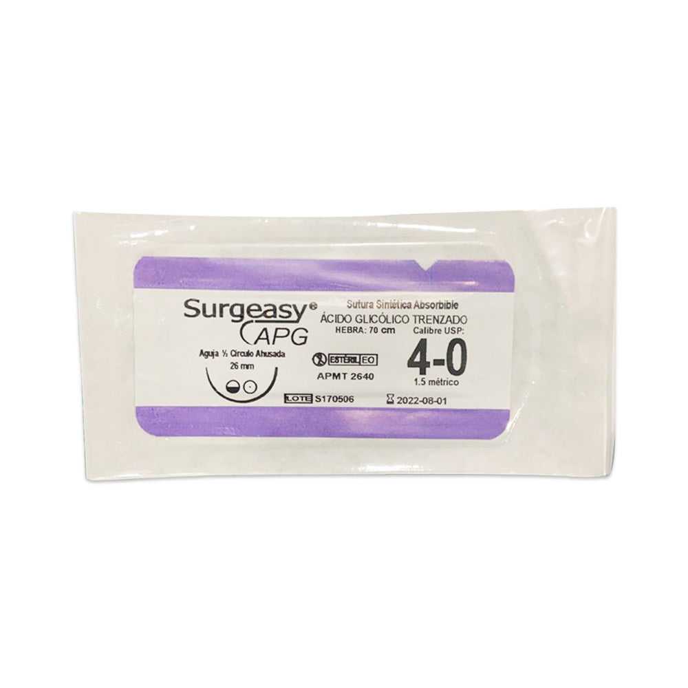 PIEZAS SUTURA POLIMERO DE ÁCIDO GLICÓLICO