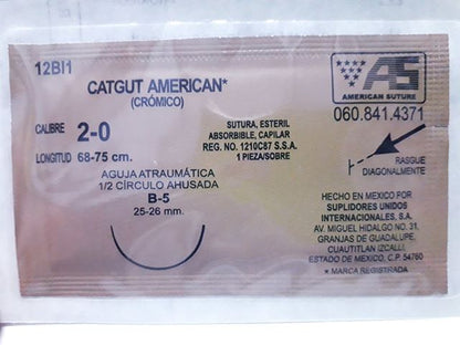 SUTURA CATGUT CRÓMICO