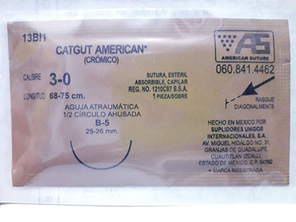 SUTURA CATGUT CRÓMICO