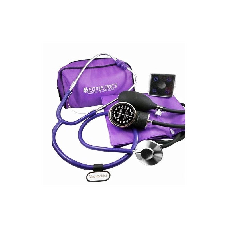 KIT BAUMANÓMETRO ANEROIDE BASICO CON ESTETOSCOPIO SIMPLE MEDIMETRICS
