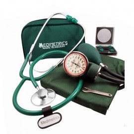 KIT BAUMANÓMETRO ANEROIDE BASICO CON ESTETOSCOPIO SIMPLE MEDIMETRICS