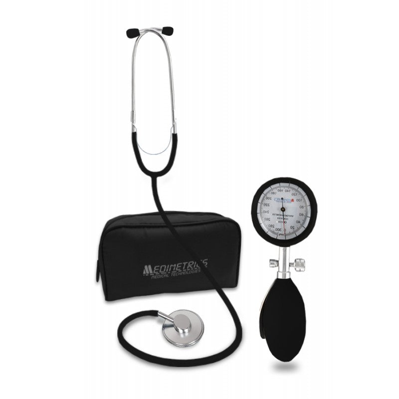 KIT BAUMANÓMETRO ANEROIDE INTEGRAL CON ESTETOSCOPIO MEDIMETRICS