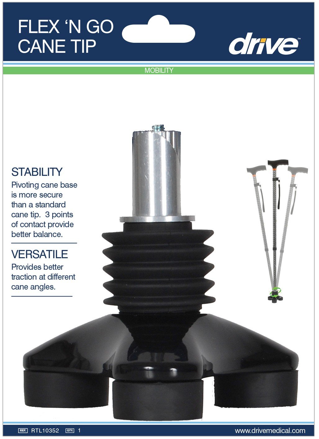 PUNTA DE BASTON 3 APOYOS FLEX 'N GO