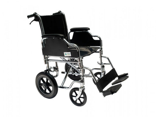 SILLA DE TRASLADO CON FRENOS MANUALES