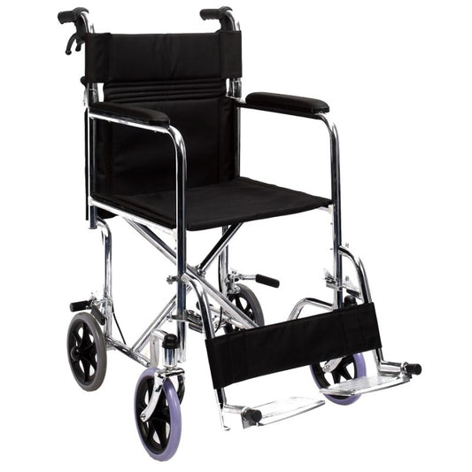 SILLA DE RUEDAS DE TRASLADO ESMALTADA