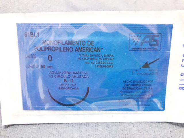SUTURA MONOFILAMENTO DE POLIPROPILENO