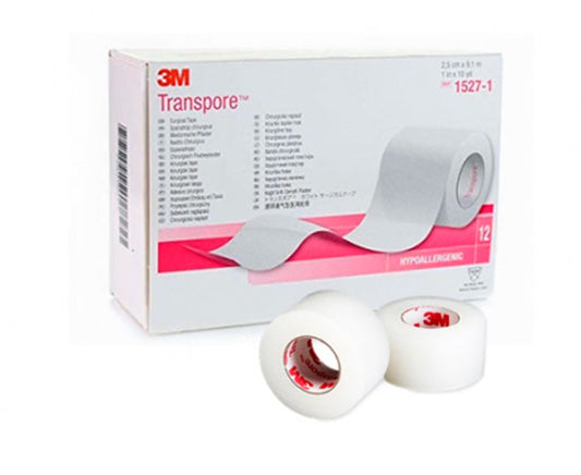 CINTA TRANSPORE 2.5 CM